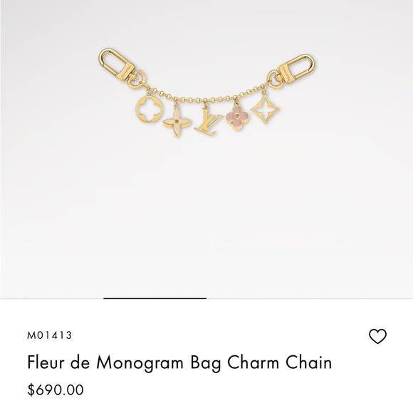 Louis Vuitton Accessories - 🎀sold🎀 LV Fleur de Monogram bag charm